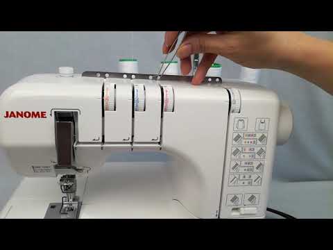 Распошивальная машина Janome CoverPro Lux белый - Видео