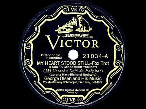 1928 HITS ARCHIVE: My Heart Stood Still - George Olsen (with vocal trio)