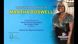 Martha Boswell (Funeral Service)