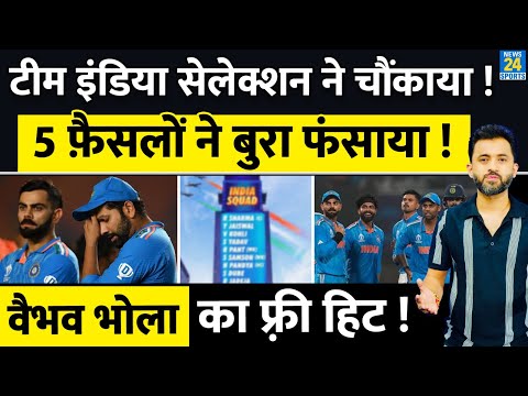 T20 World Cup 2024 : Team India Squad Announced, 5 Shocking Decision | Rohit | Rinku | Hardik