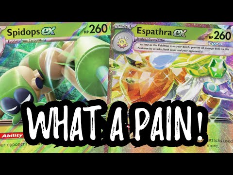 Espathra ex Spidops ex ANNOYS Your Opponent Pokemon TCG Live