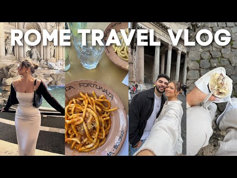 1 HOUR ROME TRAVEL VLOG! first time in Italy, trying all the food, exploring & MORE 🇮🇹✨🍝
