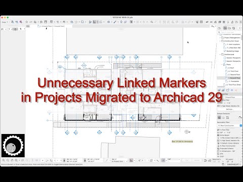 Archicad Tip #107: Unnecessary linked Markers in Projects Migrated to Archicad 29