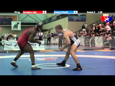Jermaine John vs. Carson Powell at 2013 ASICS University Nationals - FS