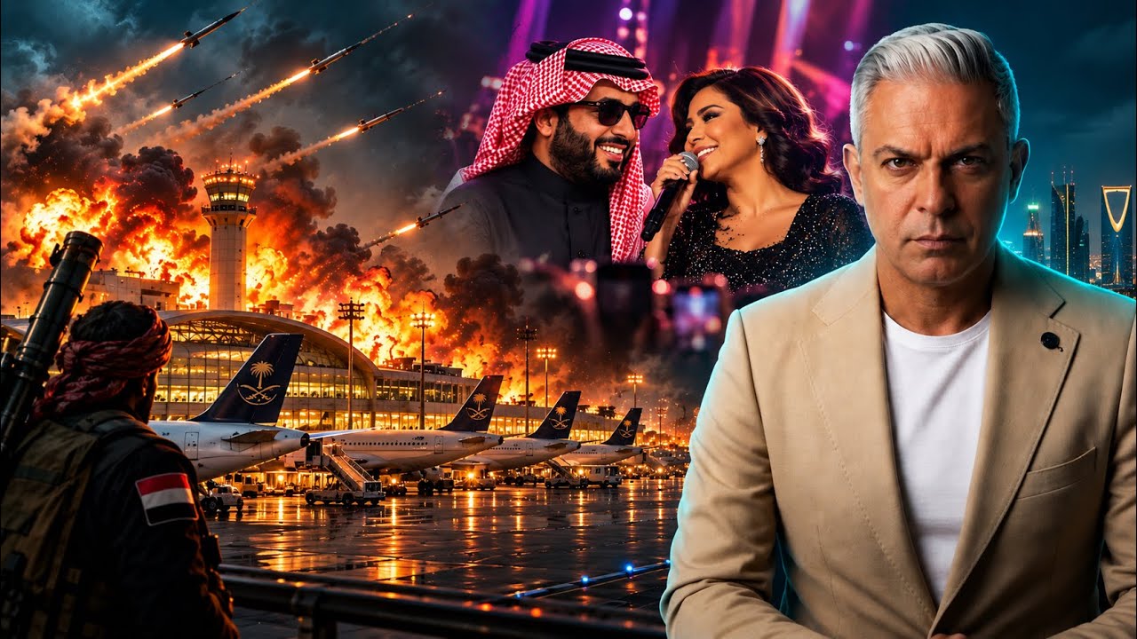 الحوثي يضرب المطارات..وتركى الشيخ مشغول بشيرين!!من الرياض نائب أمريكي يوبخ بن