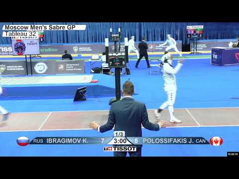 2019 162 T32 14 M S Individual Moscow RUS GP RED POLOSSIFAKIS CAN vs IBRAGIMOV RUS