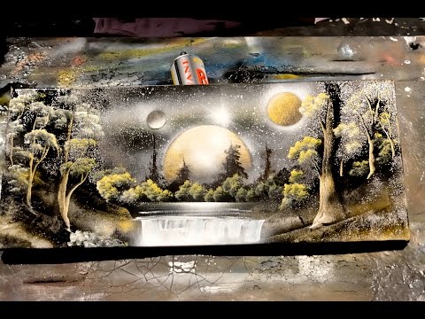 AMAZING SPRAY PAINTING (Art 3d pictures) Street Performers