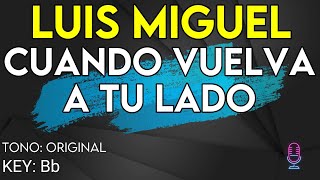 Luis Miguel - Cuando Vuelva A Tu Lado - Karaoke Instrumental