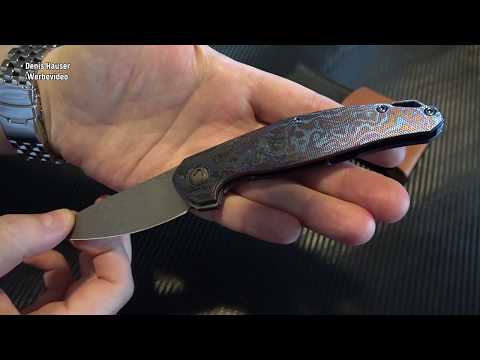 Jens Anso Super Custom NEO Damasteel Thor Timascus Zirconium | Werkzeug EDC Gear Tool