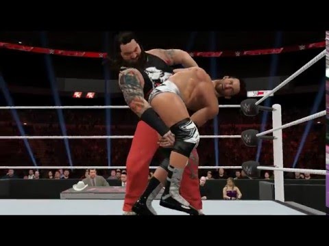 WWE 2K16 Universe - RAW #4  - 1 Бой