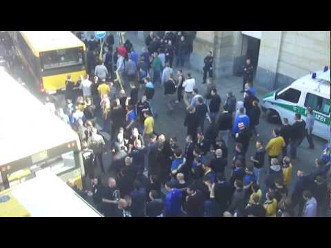 Dynamo Dresden vs. Eintracht Braunschweig 0:2 Eintracht Fans in Dresden