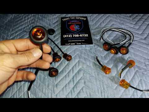 TecNiq Inc 3/4" Led Marker Light Closeup & Comparison