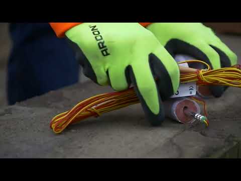 Odstřel továrního komínu - Vysoké Mýto