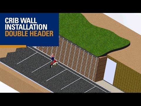 Double Header Crib Wall  (3D Animation) 