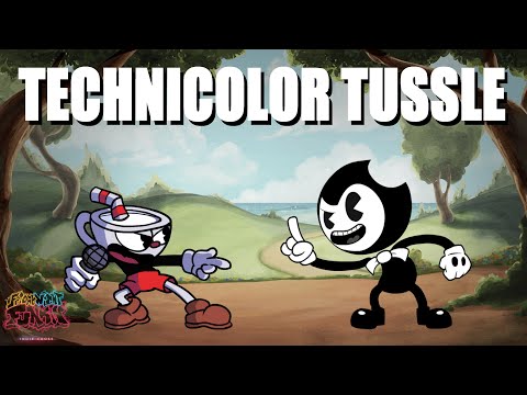 FNF Technicolor Tussle but Cartoon Bendy Sings it! "Cuphead Vs Bendy"