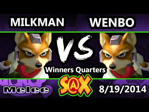 S@X - Wenbobular (Fox) Vs. MilkMan (Green) SSBM Winners Quarters - Melee