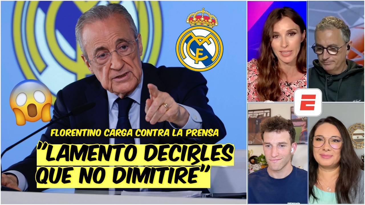 Florentino Pérez ANUNCIA QUE NO SE IRÁ del Real Madrid y CARGA CONTRA la PRENSA | Exclusivos