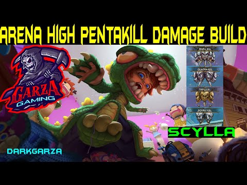 Smite Arena Scylla PENTAKILL High Damage Build | Beginner Friendly GOD  Smite Arena Scylla