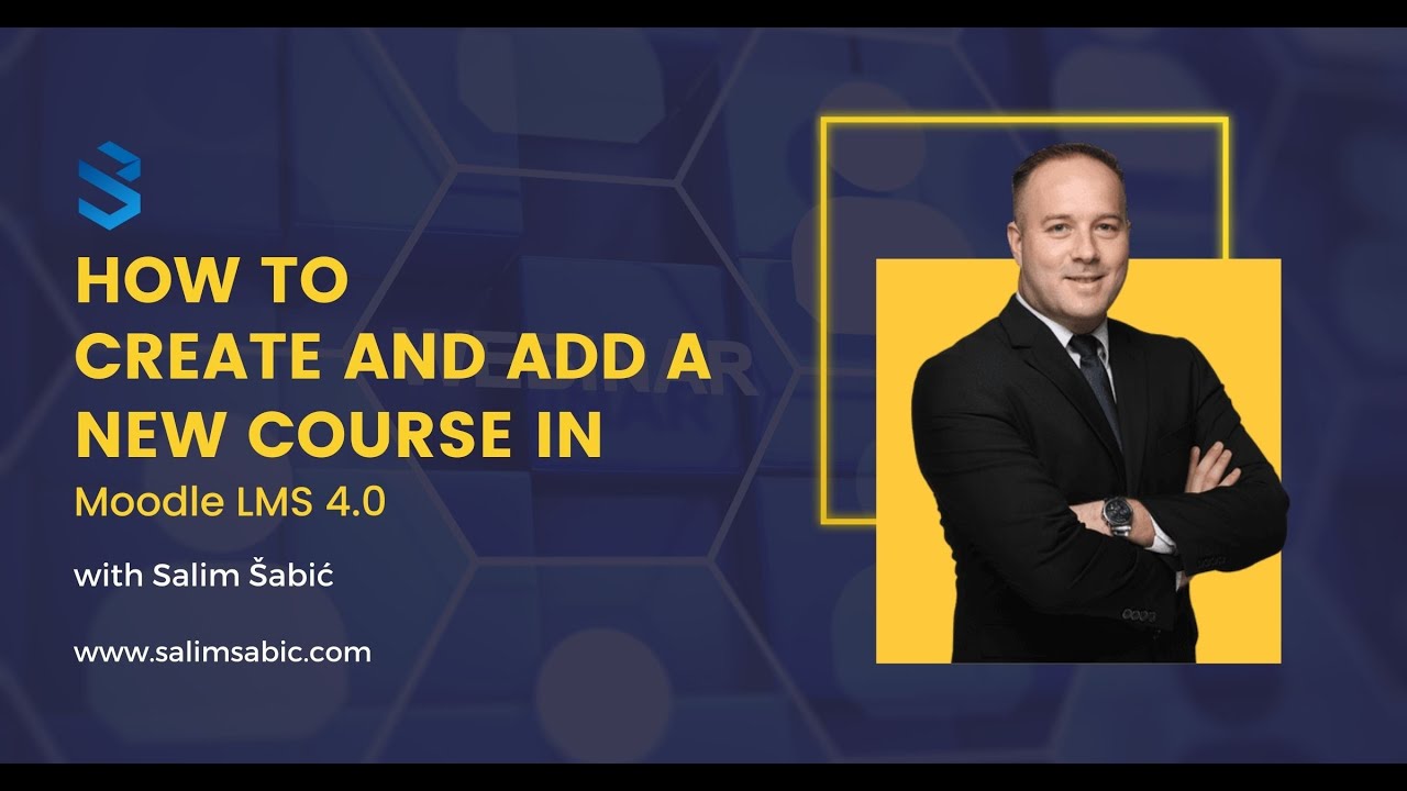 How To Create And Add a New Course In Moodle LMS 4.0