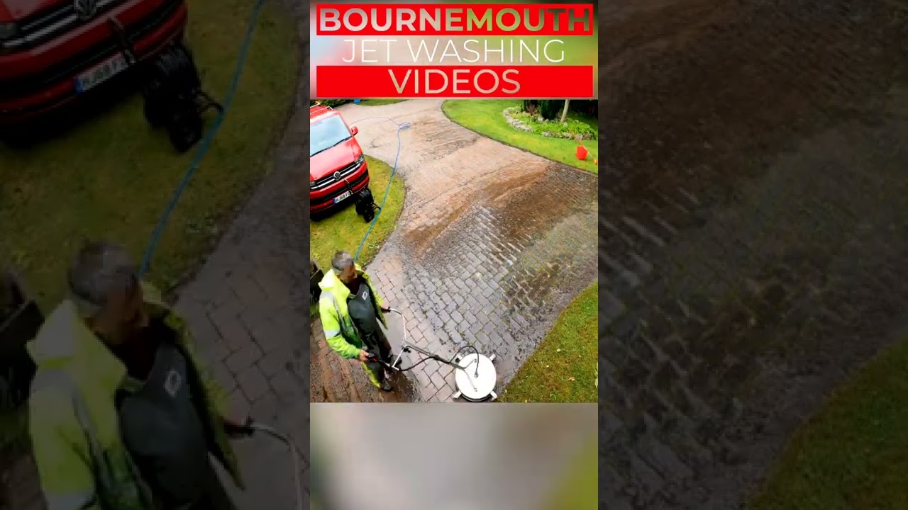 Filthy block paving cleaned up