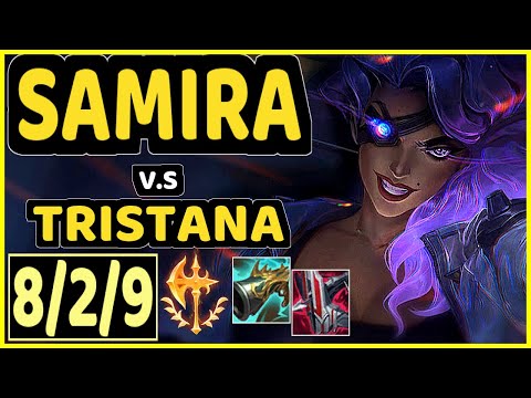 GUMAYUSI (SAMIRA) vs TRISTANA - 8/2/9 KDA BOTTOM ADC CHALLENGER GAMEPLAY - KR