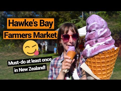 🍦 Hawke’s Bay Farmers' Market – New Zealand's Biggest Gap Year – Backpacker Guide New Zealand Video
