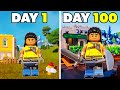 I Played 100 Days Of Lego Fortnite