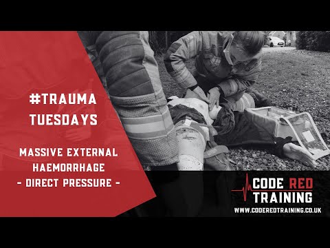 Massive external haemorrhage - Direct pressure