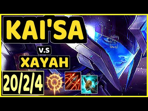 CHRISBERG (KAI'SA) vs XAYAH - 20/2/4 KDA BOTTOM ADC CHALLENGER GAMEPLAY - EUW