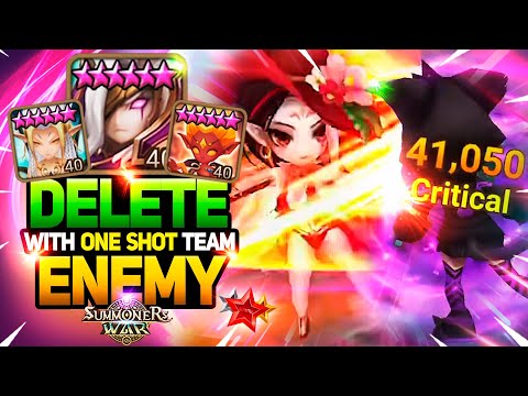 DELETE YOUR ENEMIES with ONE SHOT TEAM - Summoners War