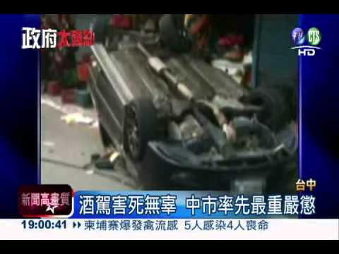 酒駕別來台中! 加倍罰金同車連坐