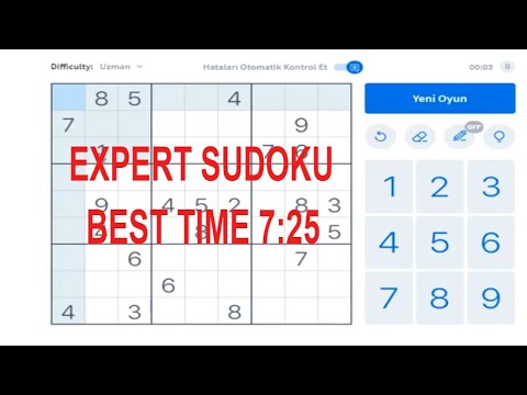 SUDOKU 001100 SUDOKU MOVIE,NO FACE,NO SOUND