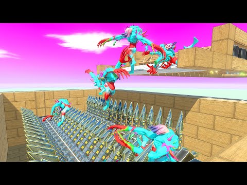 Rotating Trap MEAT GRINDER Destroys All Units - Animal Revolt Battle Simulator