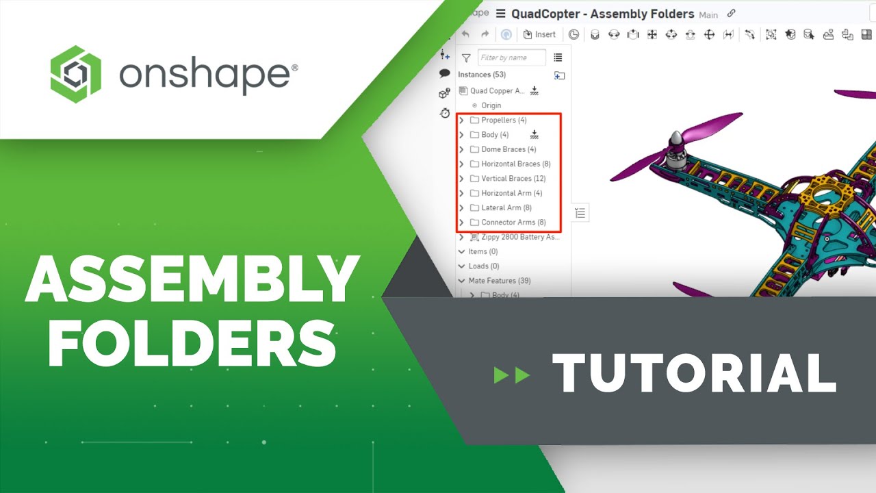 Organize Parts and Subassemblies with Folders