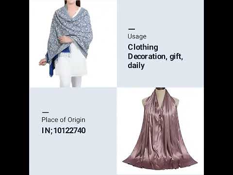 Pashmina cotton latest design women shawl, packaging type: p...
