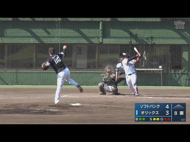 【ファーム】剛腕が唸る!! ホークス・甲斐野央 150キロ越えの速球で2三振を奪う好投!! 2022年6月4日 オリックス・バファローズ 対 福岡ソフトバンクホークス