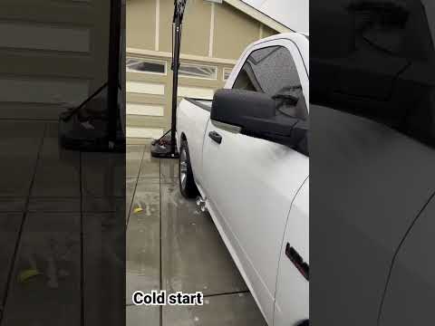 Ram 1500 long tubes 3 in x pipe with black widow muffler.