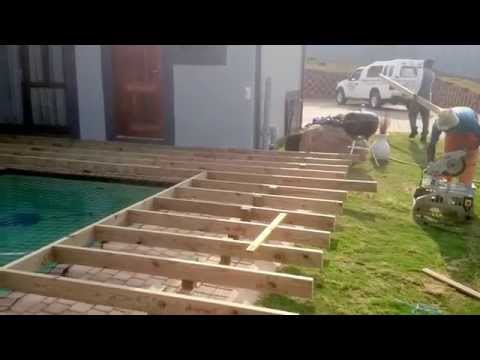 Substructure on Low Level Wooden Pool Deck The Wood Joint