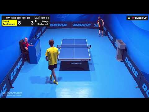 18:25 Serhii Zemiantsev  - Denys Shcherbak 18.09.2023 TT Euro.Cup Ukraine Star. TABLE 4