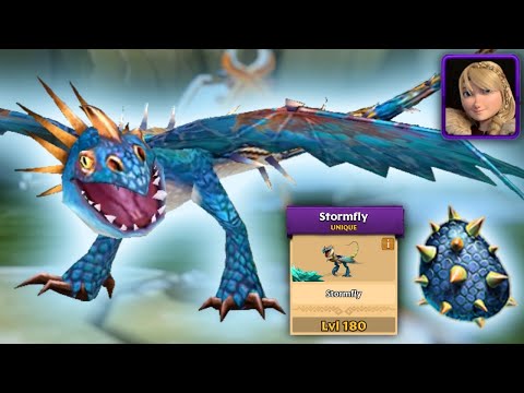 STORMFLY — Astrid's Unique Deadly Nadder Max Level 180 Showcase | Dragons: Rise of Berk