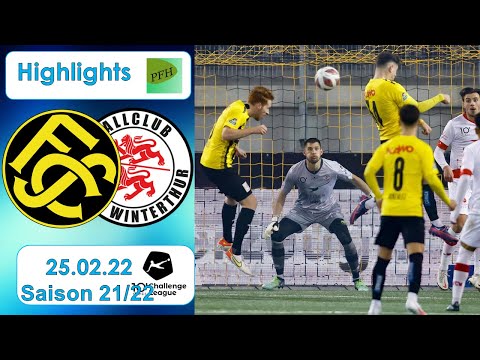 Highlights: FC Schaffhausen vs FC Winterthur (25.02.22)