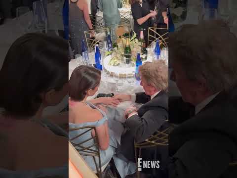 Thinking of Selena Gomez showing her engagement ring to Martin Short. #GoldenGlobes. #AwardsSeason