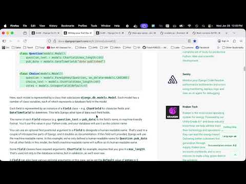 Demonstration: Django Project Tutorial 2 thumbnail