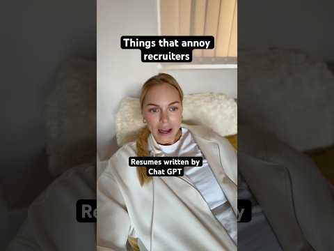 Don’t use Chat GPT to write your resume ❌