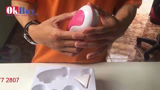 Video máy massage rửa mặt cao cấp mini Cnaier AE-8289A - hỗ trợ làm sạch da gấp 10 lần