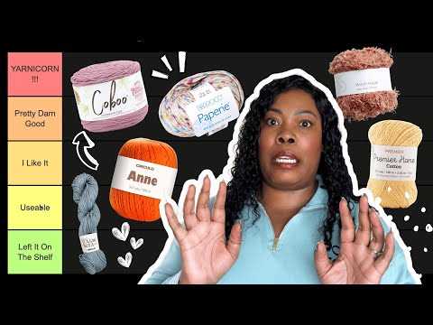 I Tried Crocheting with $1000 of COTTON YARN | Yarn Snob Reviews - Tier Ranking