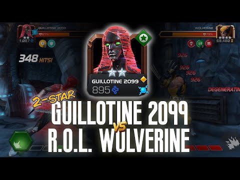 2-STAR Guillotine 2099 vs. Wolverine (Realm of Legends) | Marvel Contest of Champions