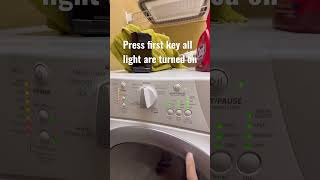 Washer Whirlpool how to enter diagnostic mode and clear all errors WFW9150WW