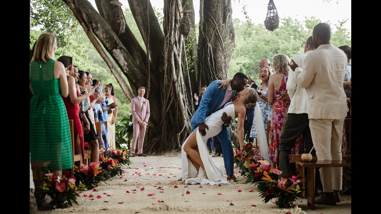 Britt + John's Wedding Highlights at Pangas Beach Club • Mil Besos