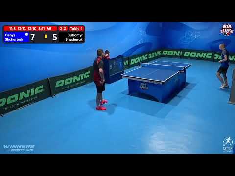 01:30 Denys Shcherbak 3 - 2 Liubomyr Sheshurak West 7 WIN CUP 14.12.2022 | TABLE TENNIS WINCUP